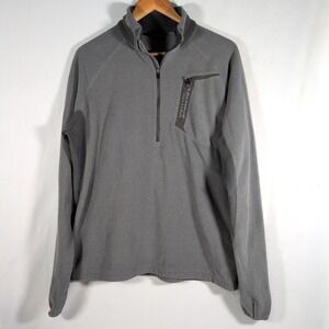 MARMOT MENS GREY 1/2 ZIP NECK FLEECE PulloverTOP SIZE L